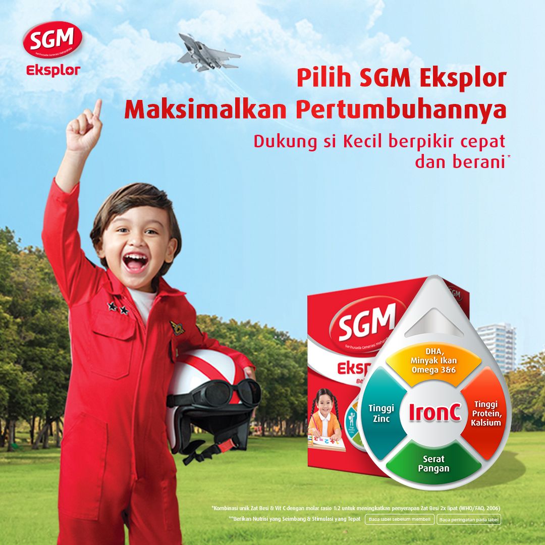 SGM Eksplor 3+ dengan IronC Susu Bubuk Rasa Cokelat 400GR - 3