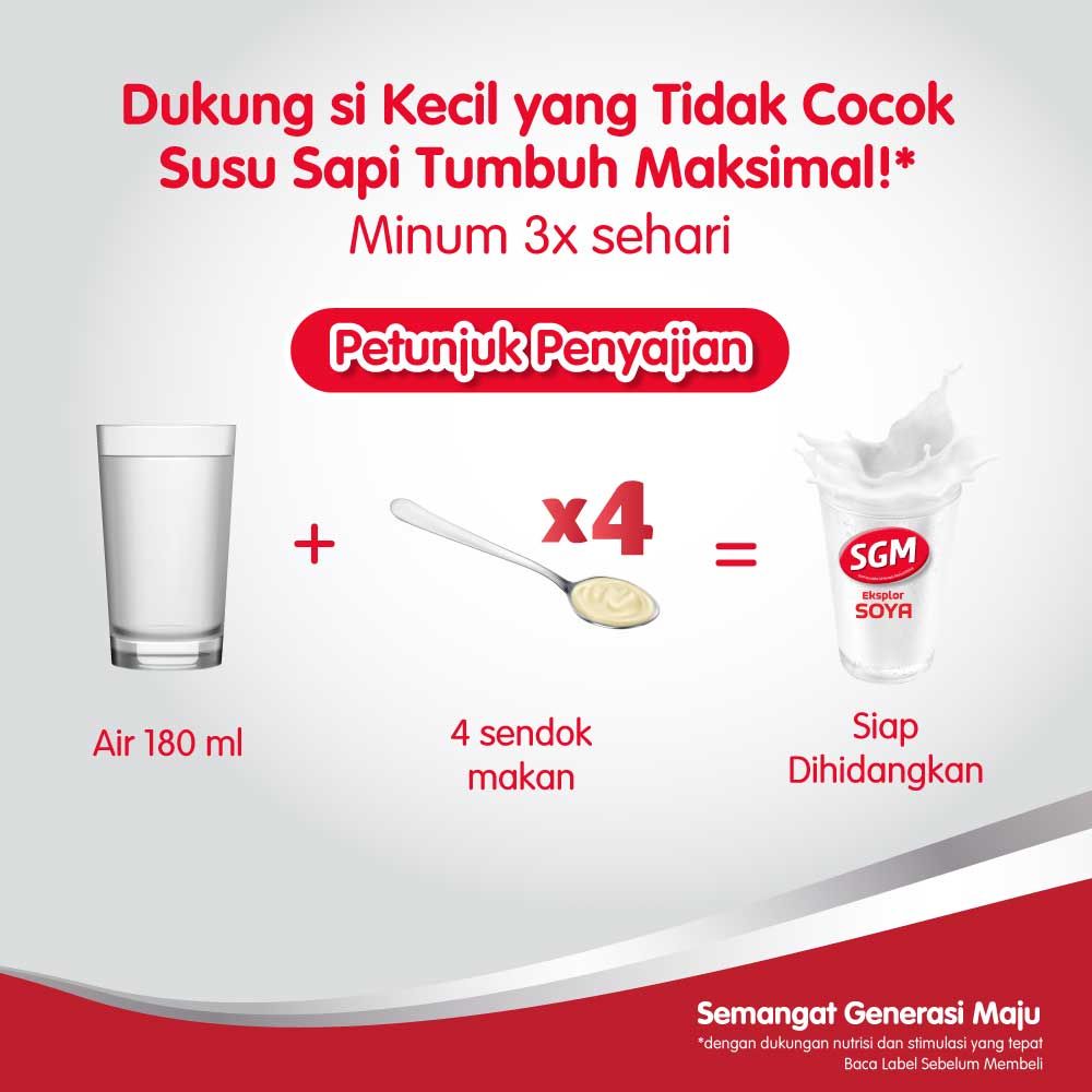 SGM Eksplor Soya 1+ Pro-GressMaxx  Formula Pertumbuhan Madu 700GR - 8