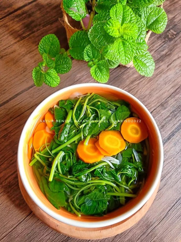 Resep Sayur Bening Bayam Wortel