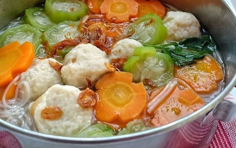 Resep Sayur Oyong Bakso
