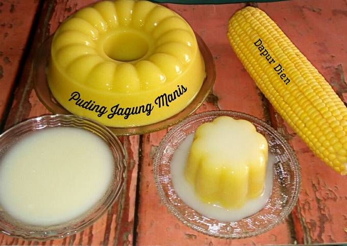 Resep Puding Jagung Manis Siram Vla