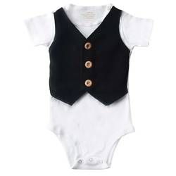 J-Baby Bodysuit Rompi Kain Hitam 3-12 month