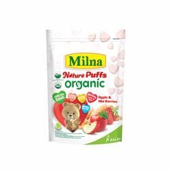 Milna Nature Puff Organic Apple and Mix Berries 15 G