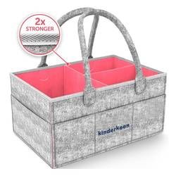 Kinderkeen Multipurpose Caddy Bag - Grey Pink