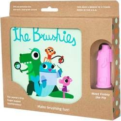 Brushies Book and Finger Puppet Tooth Brush - Pink