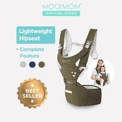 Mooimom Lightweight Hipseat Carrier Gendongan Bayi - Army