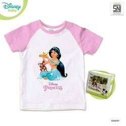 Disney Baby Pakaian Bayi Kaos Raglan Jasmine DISNEY Katun Bambu DPC66 - Pink L