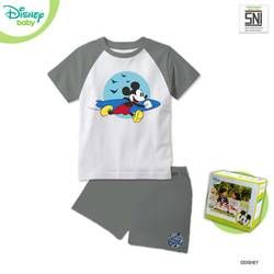 Disney Baby Pakaian Bayi Kaos Raglan SET DISNEY Mickey Katun Bambu DMF276 - Fossil L