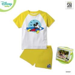 Disney Baby Pakaian Bayi Kaos Raglan SET DISNEY Mickey Katun Bambu DMF276 - Kuning Kenari 2XL