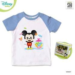 Disney Baby Pakaian Bayi Kaos Raglan Mickey DISNEY Katun Bambu DMF135 - Biru Baby S