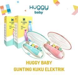 Huggy Baby Gunting Kuku Elektrik Bayi & Dewasa Electric Nail Trimmer Manicure Set Biru
