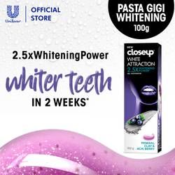 Closeup White Attraction Acai Berry 2.5X Whitening Power Pasta Gigi 100G