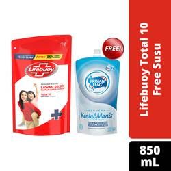 Lifebuoy Body Wash Refill Total 10 850Ml Free SKM