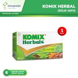 Komix Herbal Jeruk Nipis Pack (6 Sachet)