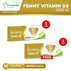 Buy 1 Get 1 Femmy Vitamin D3 1000 IU