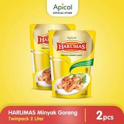 HARUMAS Minyak Goreng Standing Pouch 2L Twinpack