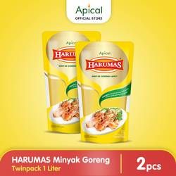 HARUMAS Minyak Goreng Standing Pouch 1L Twinpack