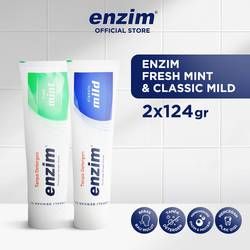 ENZIM FRESH MINT & CLASSIC MILD 124 GR - 2 pcs