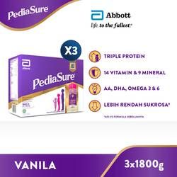 PediaSure Vanila 1800 g (1-10th) - Nutrisi Pertumbuhan - 3 pcs