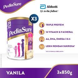 PediaSure Vanila 850 g (1-10th) - Nutrisi Pertumbuhan - 3 pcs