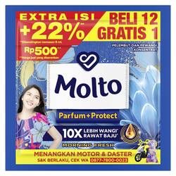 Molto Pelembut & Pewangi All-in-1 Blue 10Ml - 1 Karton