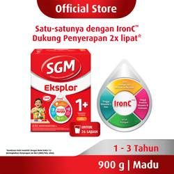 SGM Eksplor 1+ dengan IronC Susu Pertumbuhan Rasa Madu 900GR