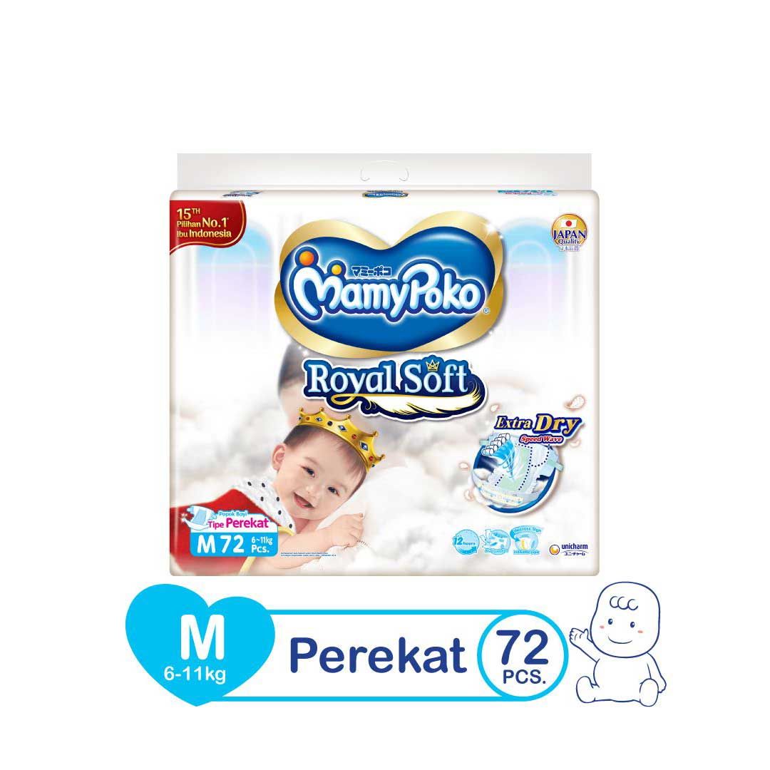 MamyPoko Tape Royal Soft M 72 - 1
