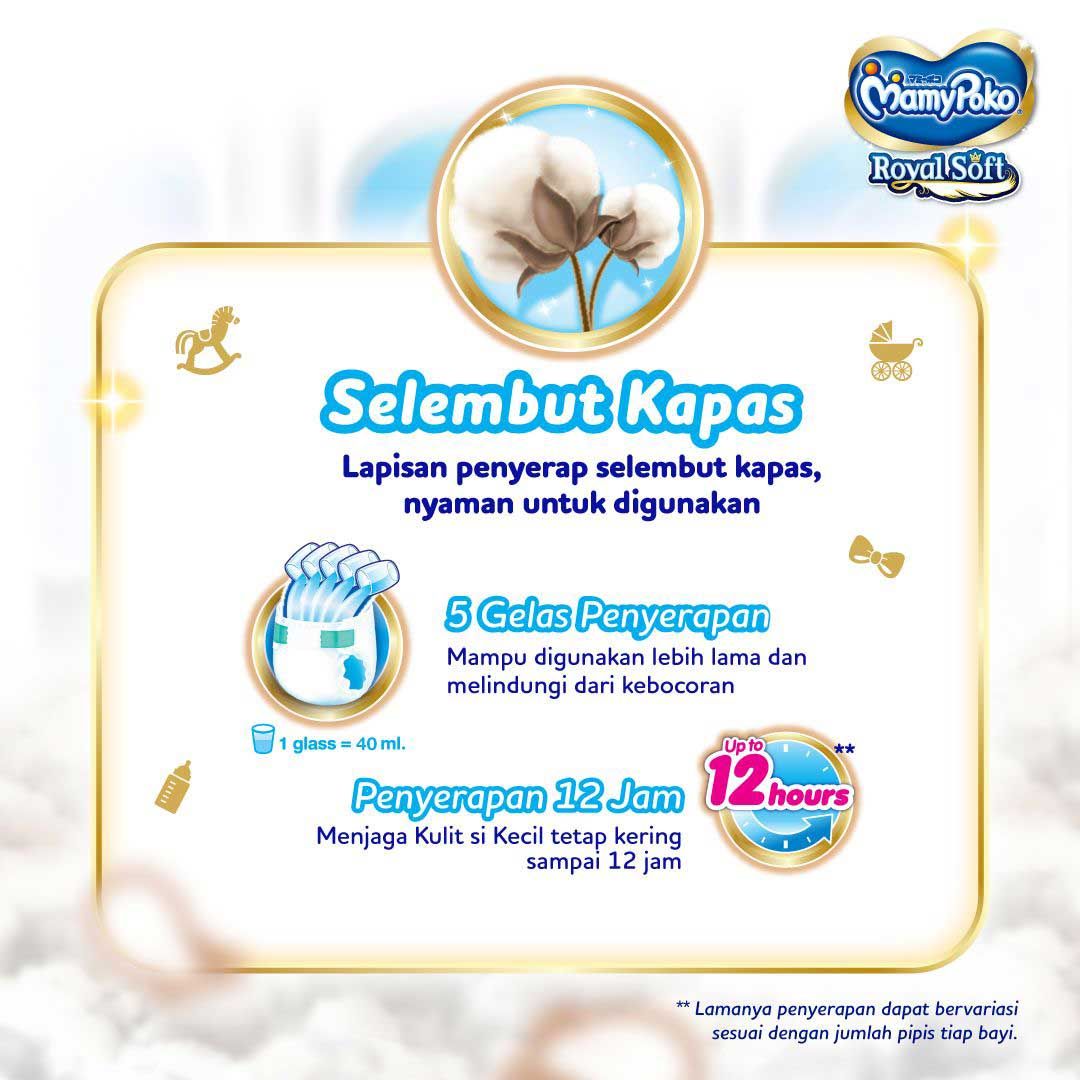 MamyPoko Tape Royal Soft M 72 - 3