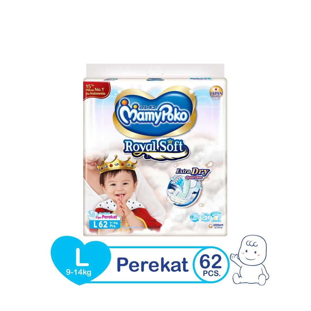 MamyPoko Tape Royal Soft L 62 - 1