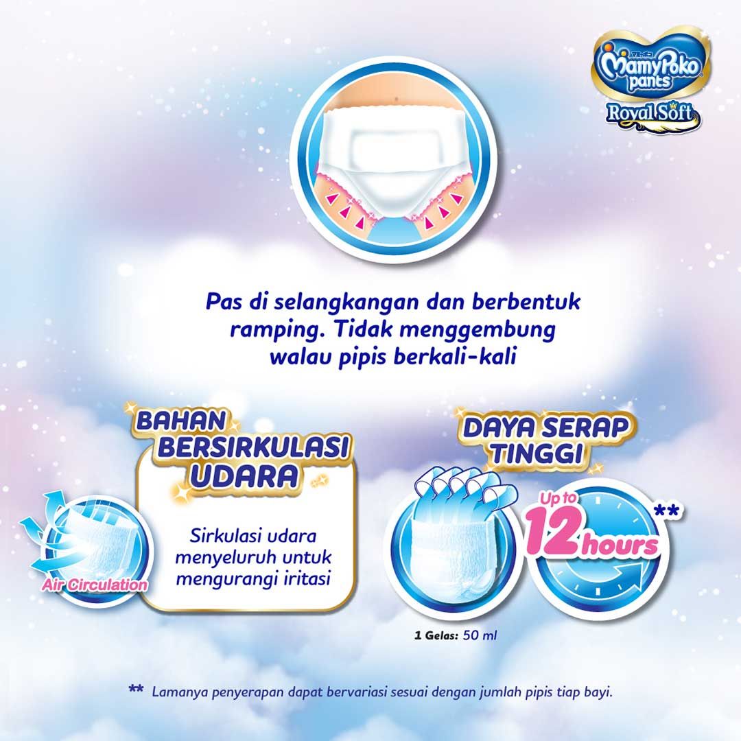 MamyPoko Pants Royal Soft L 52 Girls - 4