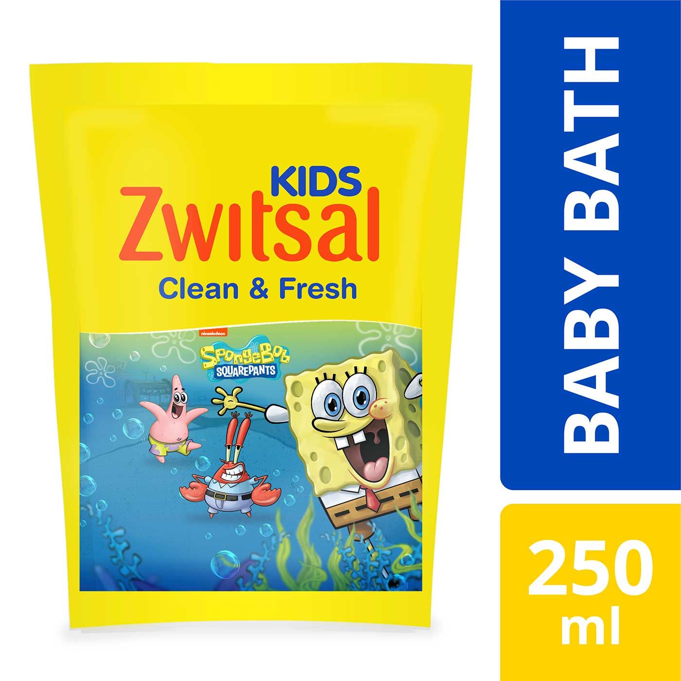 Zwitsal Kids Bubble Bath Blue Clean & Fresh 250ml - 2