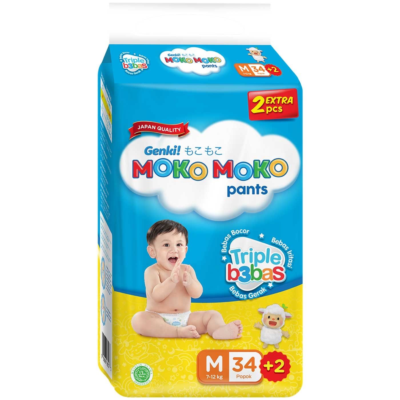 Genki Moko Moko Pants Triple Bebas M34+2 - 1