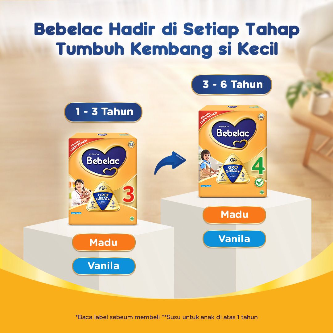 Bebelac 3 Madu Susu Pertumbuhan Bubuk 400 GR - 6
