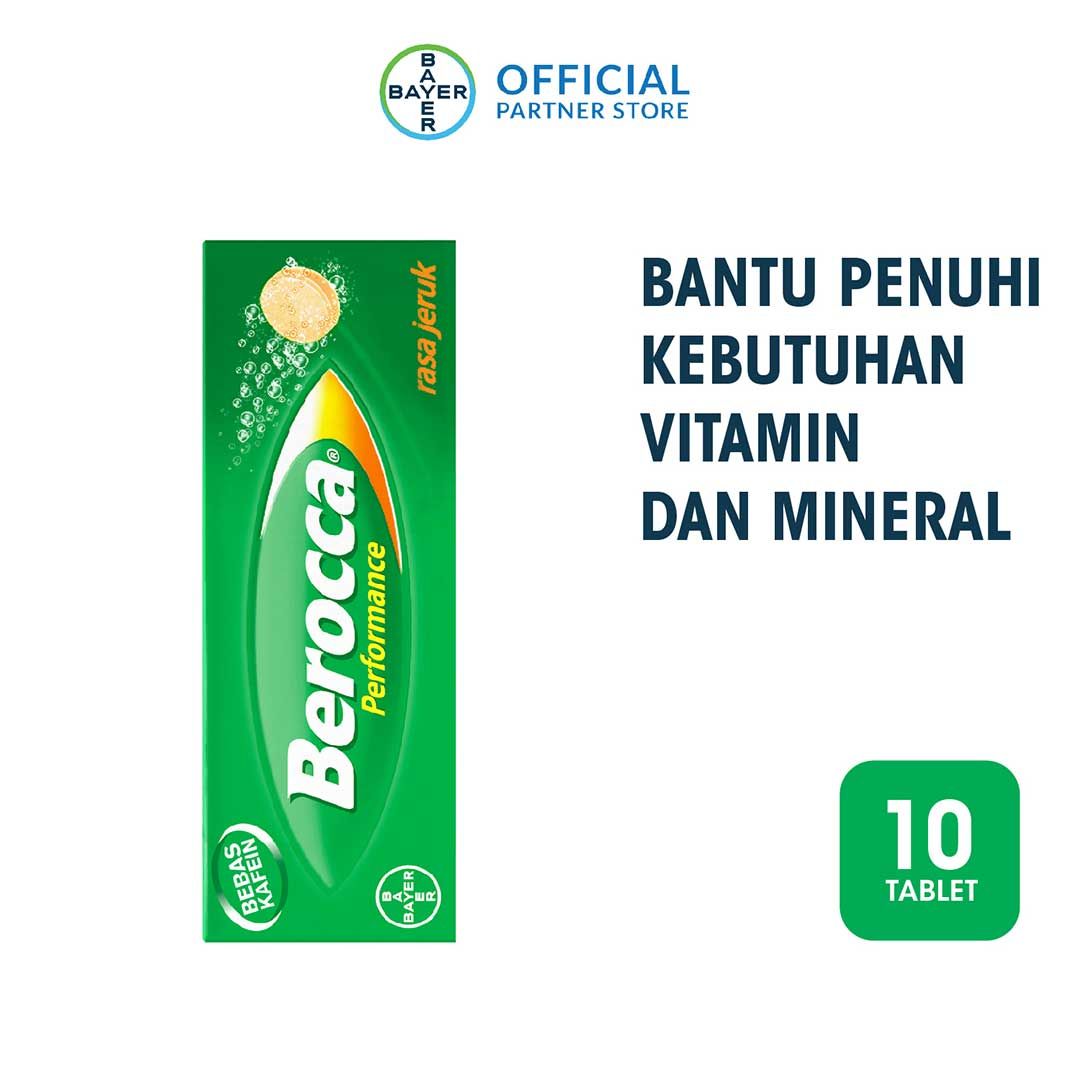 Berocca Multivitamin B kompleks Rasa Jeruk 10 Tablet - 1