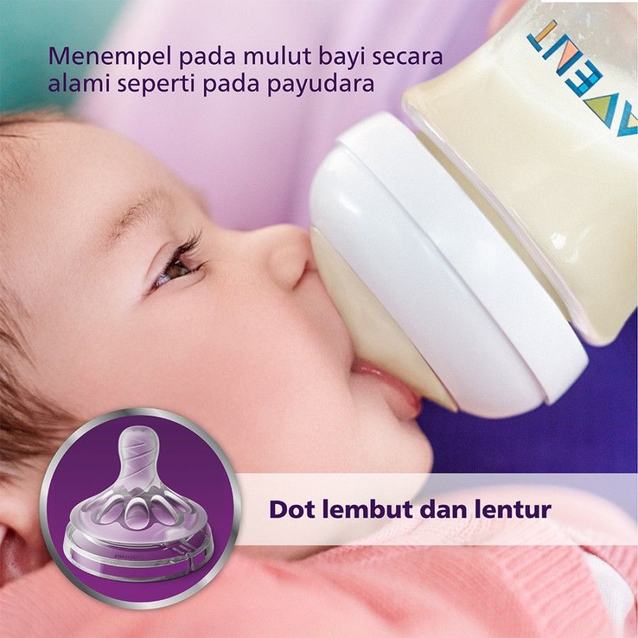 Philips Avent Teat Natural Fast Flow 6M+ SCF654/23 Dot Botol Bayi - 2