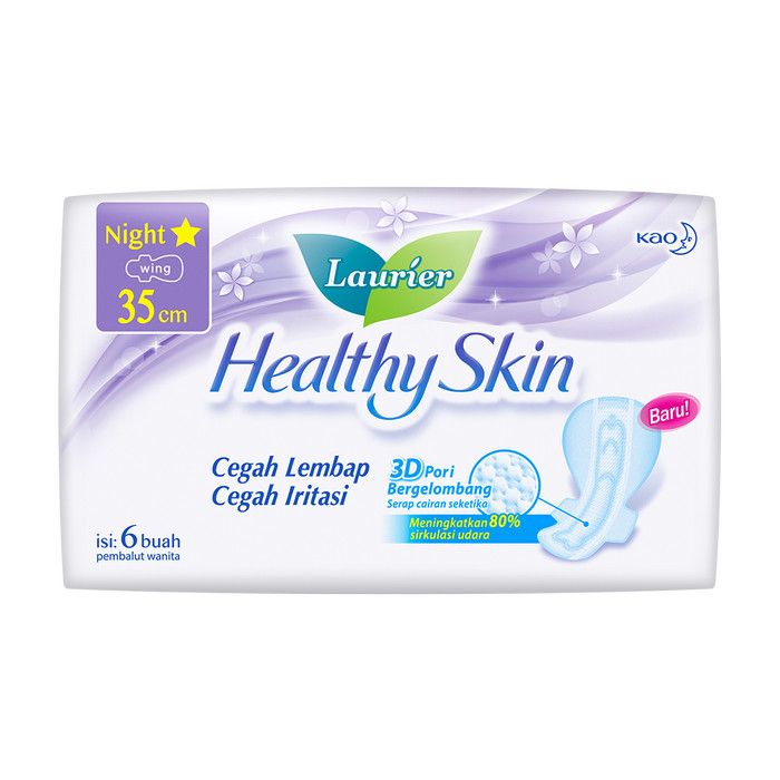 Laurier Healthy Skin Night 35cm 6's - 2
