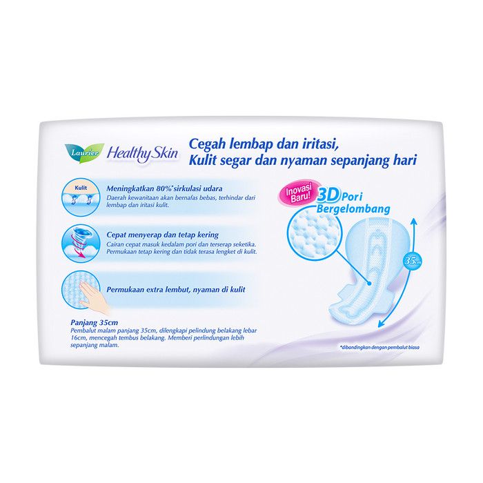 Laurier Healthy Skin Night 35cm 6's - 3