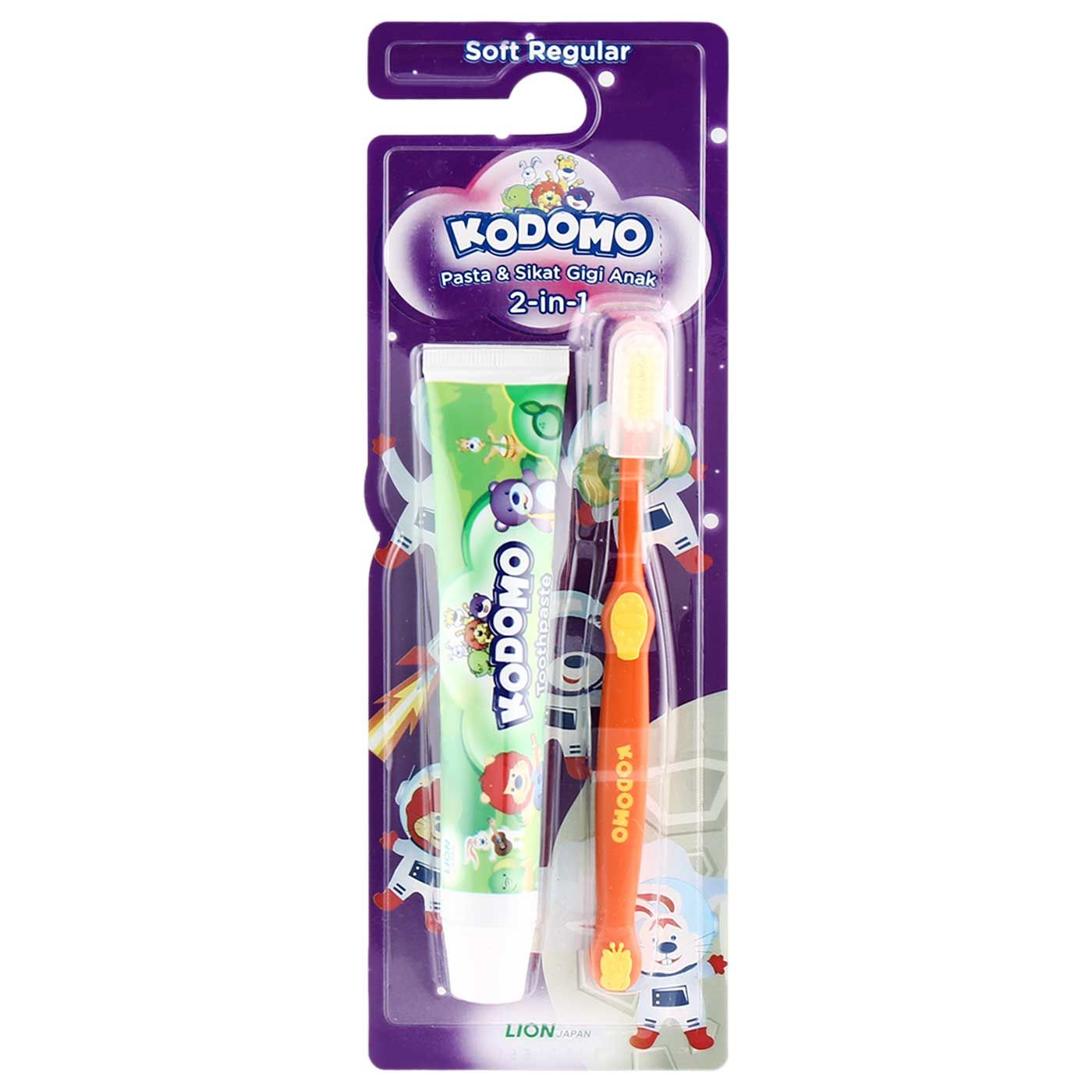 Kodomo Toothbrush Reguler 2in1 (Random) - 1