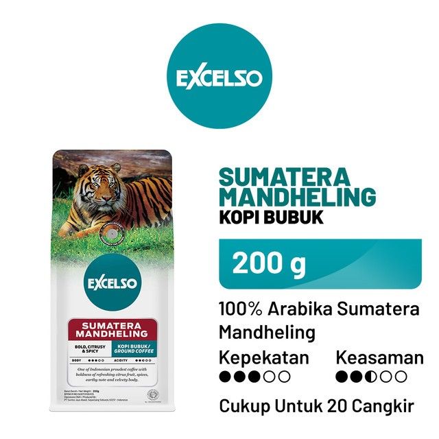 EXCELSO Sumatera Mandheling - Bubuk Kopi 200 gr - 1