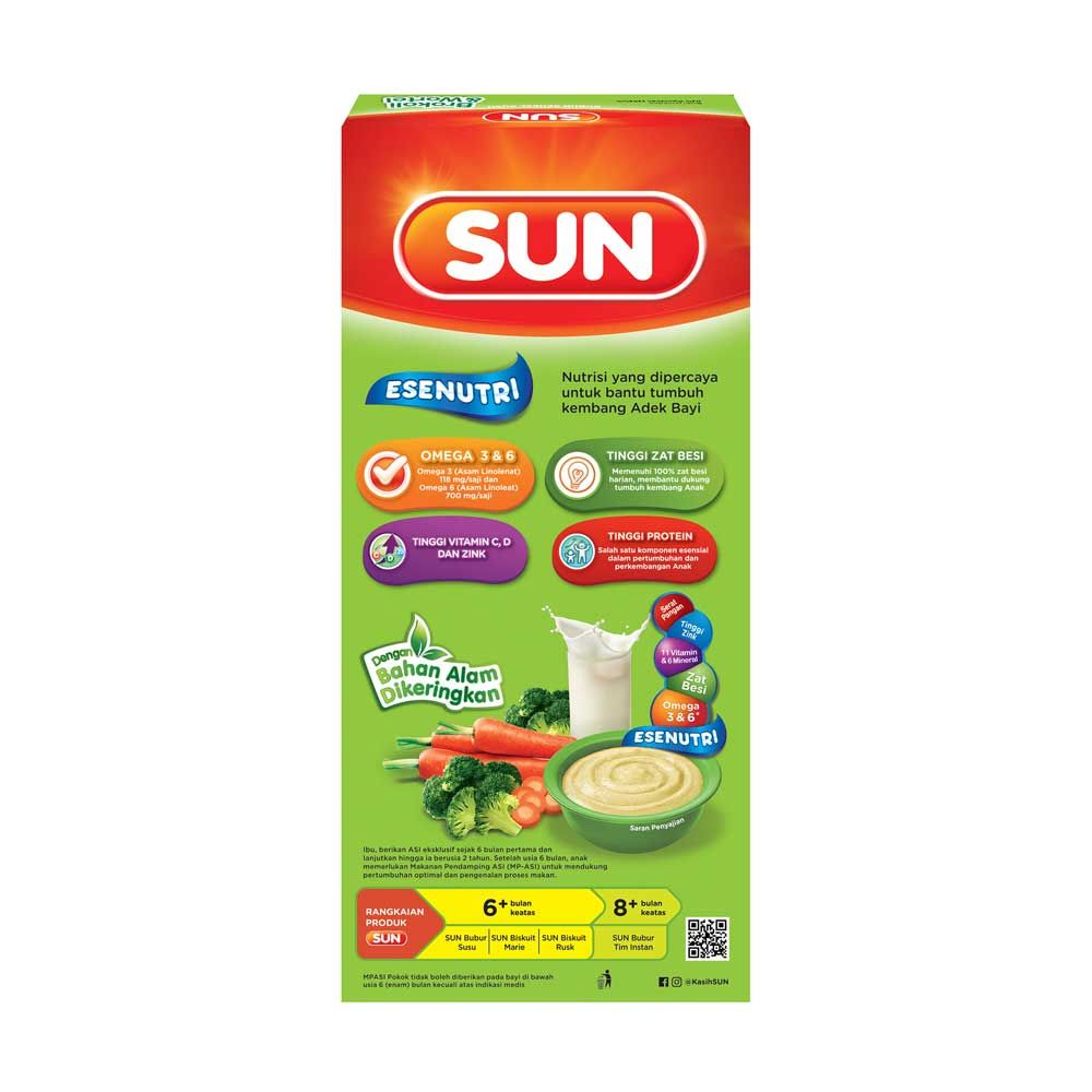 SUN BUBUR SEREAL SUSU BROKOLI WORTEL 120 GR BOX X 1 PC - 2