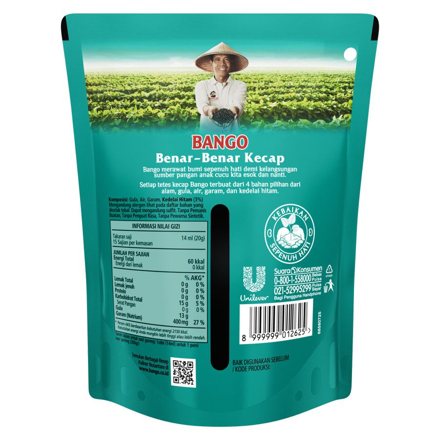 Bango Kecap Manis Pch 210mL - 3