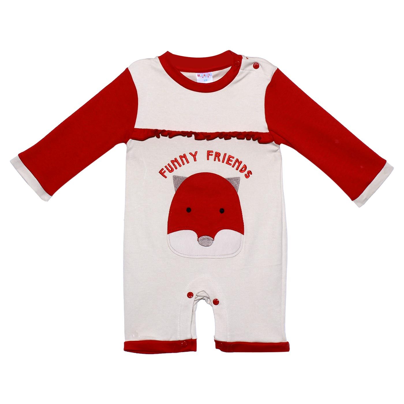Wonderchild Half Romper Fox-9month - 2