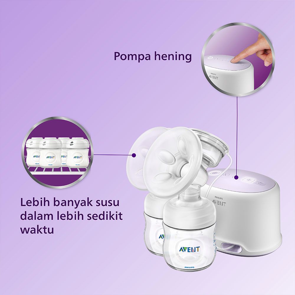 Philips Avent Twin Electric Breast Pump SCF334/31 Pompa ASI - 3