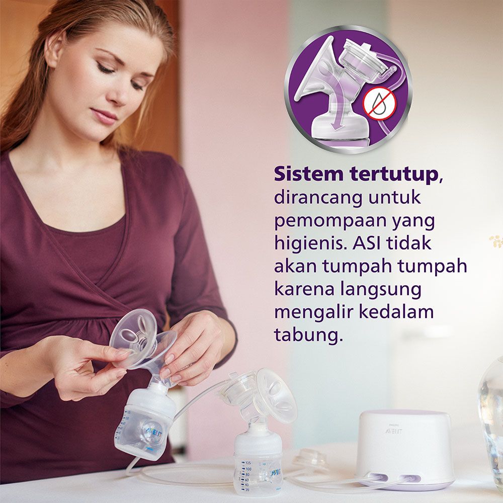 Philips Avent Twin Electric Breast Pump SCF334/31 Pompa ASI - 4