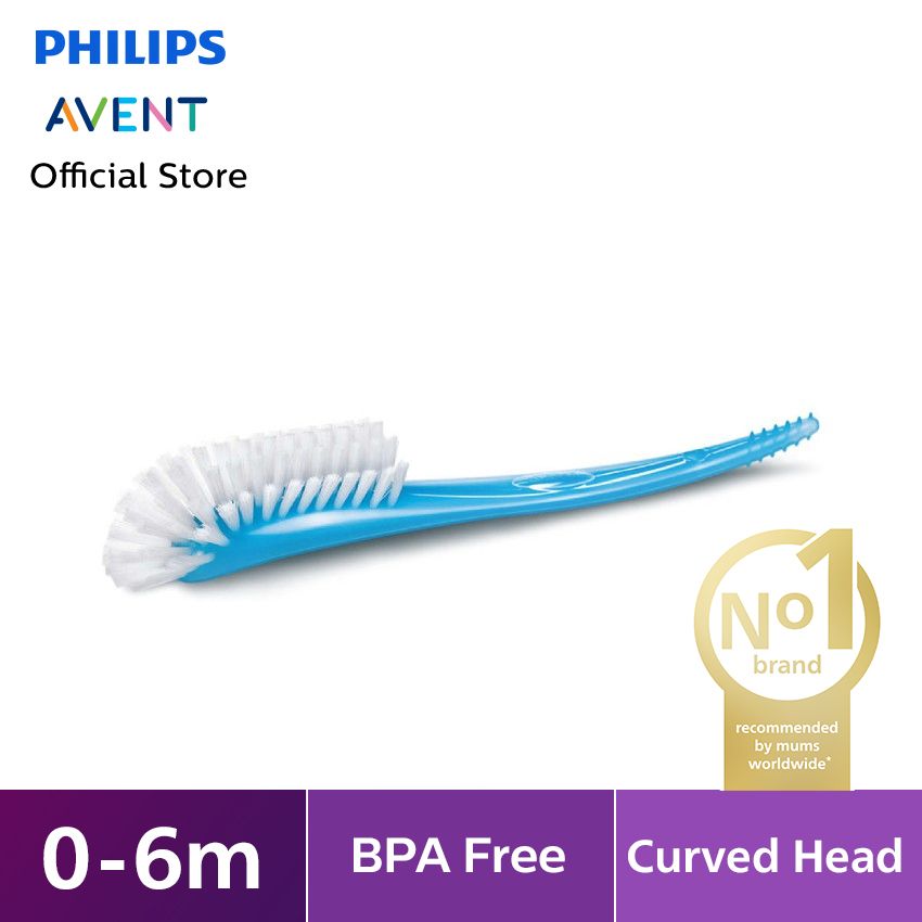 Philips Avent Bottle & Nipple Brush SCF145/06 Sikat Pembersih Botol - 1