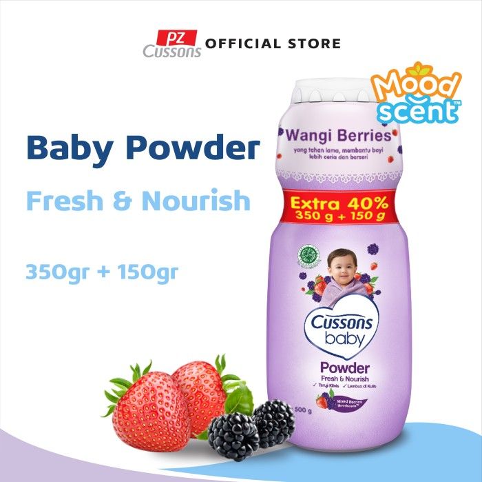 Cussons Baby Powder Fresh & Nourish Extra Fill - Bedak Bayi 350 gr - 1