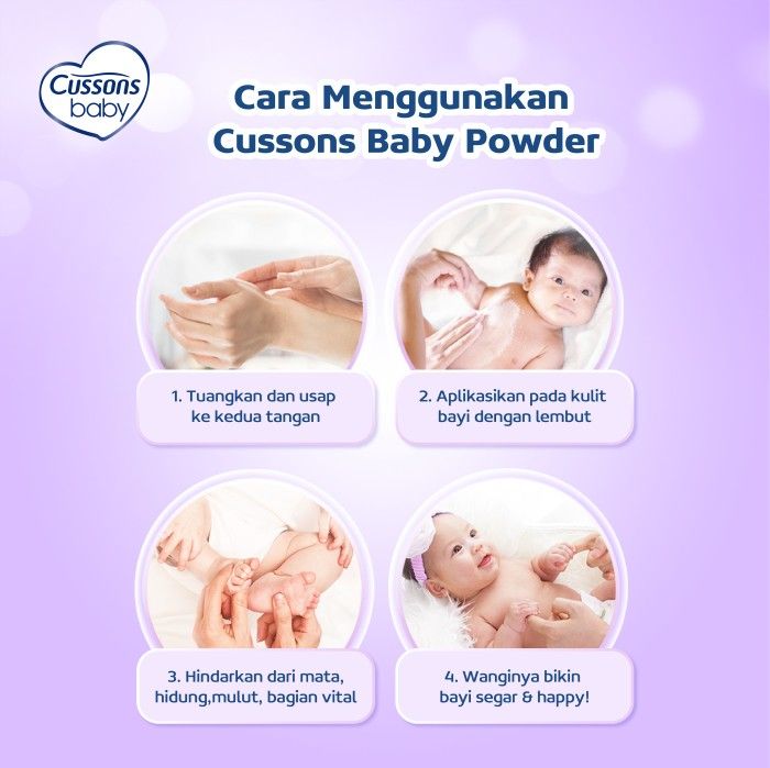 Cussons Baby Powder Fresh & Nourish Extra Fill - Bedak Bayi 350 gr - 4