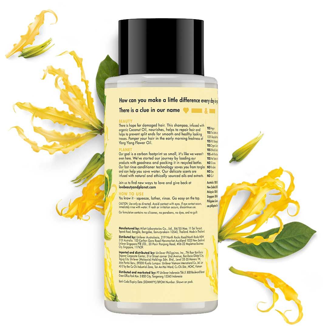 Love Beauty & Planet Hope and Repair,Coconut Oil & Ylang Ylang Shampoo 400ml - 3