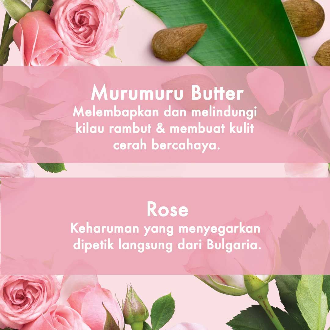 Love Beauty & Planet Majestic Glow, Murumuru Butter & Rose Body Wash 400ml - 4