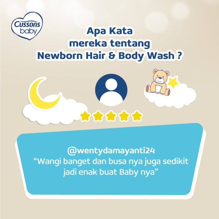 Cussons Baby Newborn Hair & Body Wash 200ml - 5